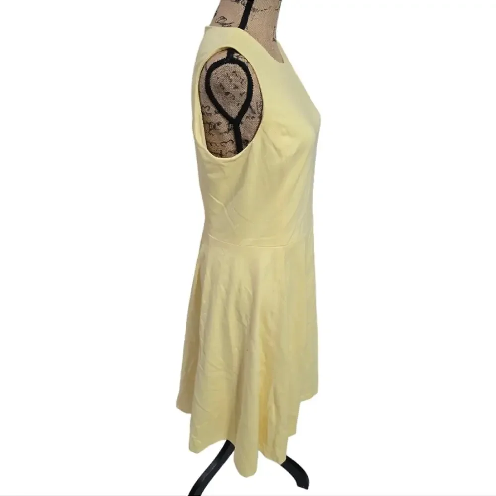 Ralph Lauren Women's Yellow Bloom Sleeveless Crepe A-Line Dress Size‎ 10 New!